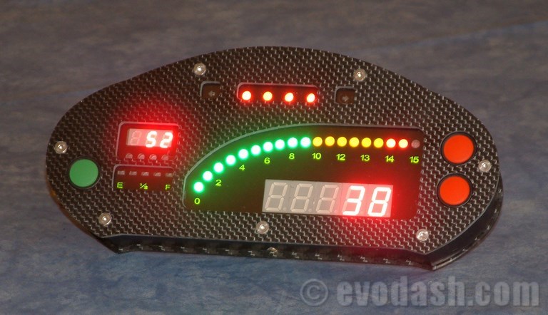 Evodash Digital Dashboard Carbon Fibre